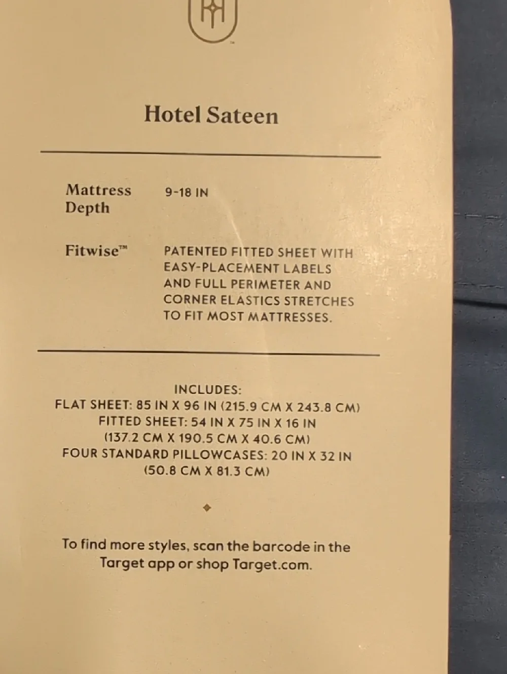 Threshold Full Hotel Sateen Sheet Set!